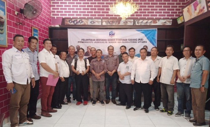 Ketua DPD PJS Sumatra Utara Lantik 4 Pengurus DPC PJS
