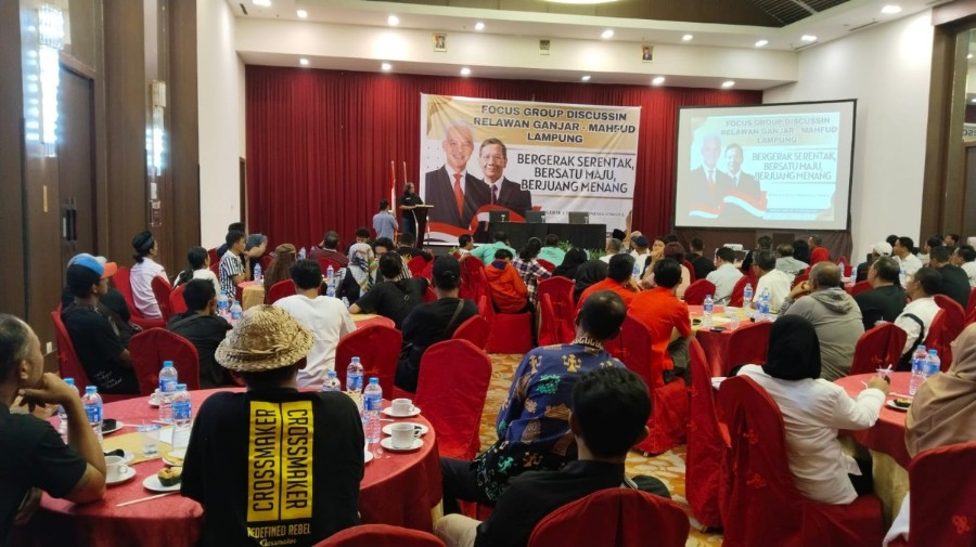 Kembali, "Jangan Gentar Ada Ganjar Jangan Takut Ada Mahfud", Menggaung di Lampung