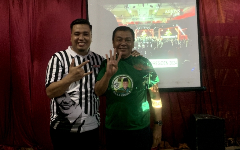 Relawan IM Ganjar Lampung Selatan Nobar Debat Perdana Cawapres, Dukung Penuh, Siap Menangkan Ganjar-Mahfud