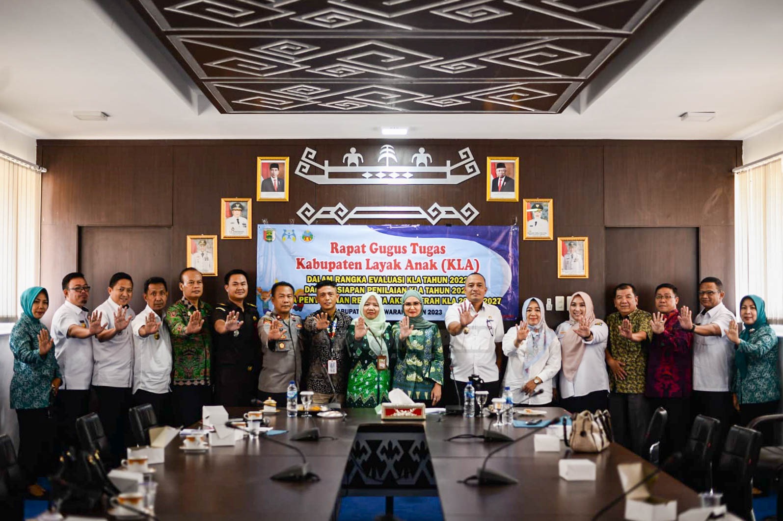 Ketua TPPKK Pesawaran Nanda Indira Dendi Pimpin Rapat Gugus Tugas Kabupaten Layak Anak