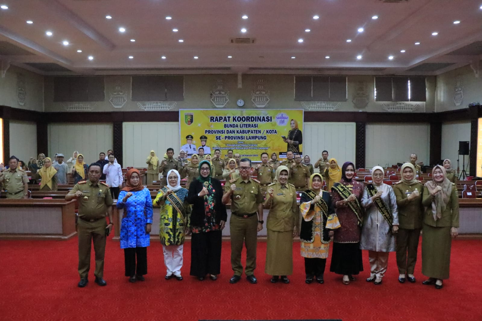 Rakor Bunda Literasi Provinsi dan Kabupaten/Kota Resmi Dibuka, Gubernur Harapkan Sinergitas  Program Literasi Provinsi dengan Literasi Kabupaten/Kota