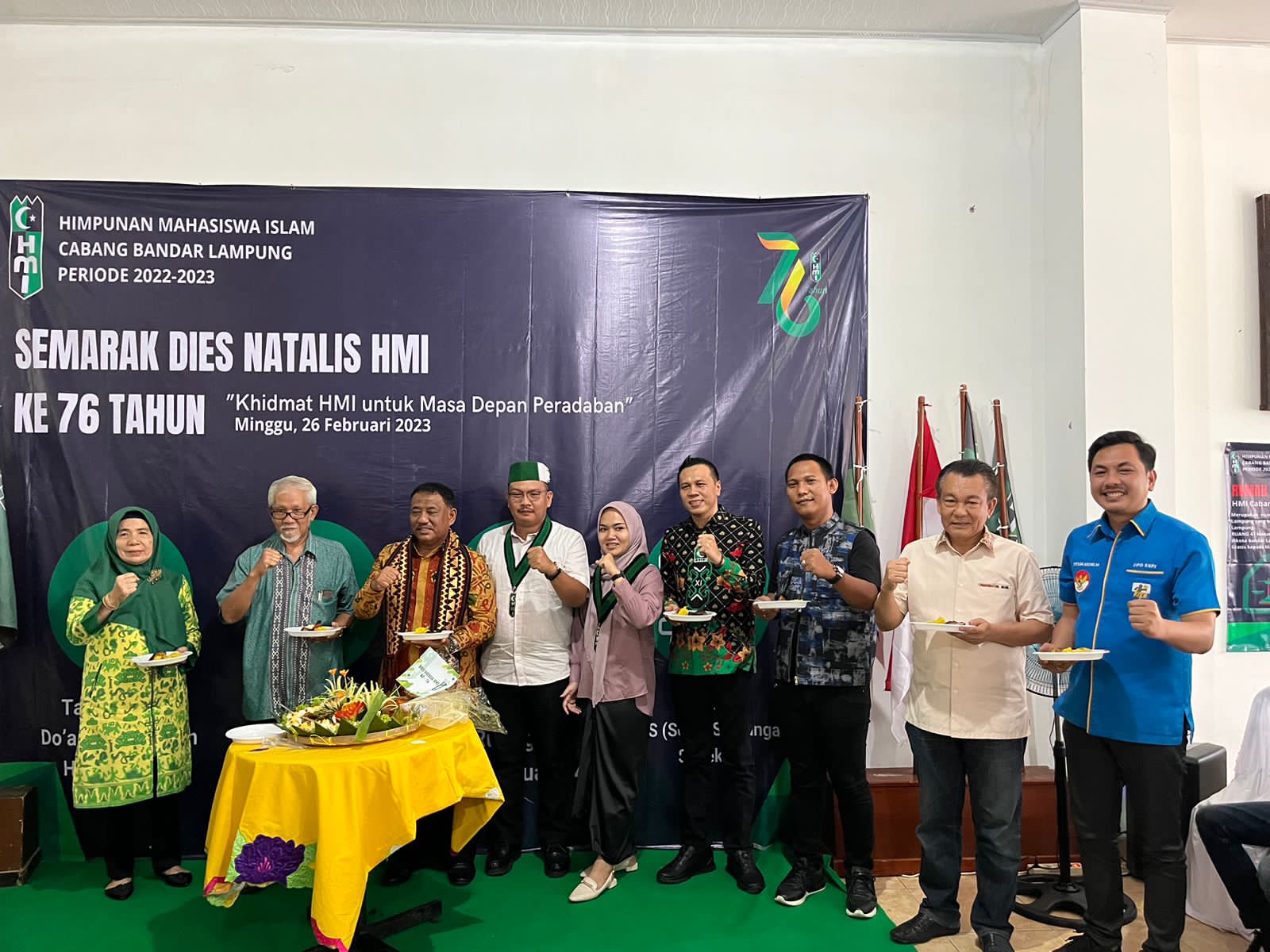 HMI Cabang Bandar Lampung adakan kegiatan Semarak dies Natalis HMI Ke 76 Tahun