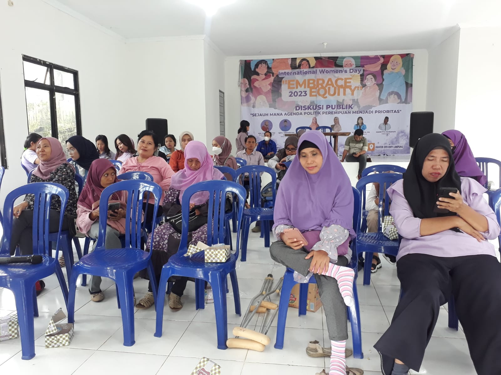 KNPI Lampung Gelar International Women's Day Embrace Equity 2023