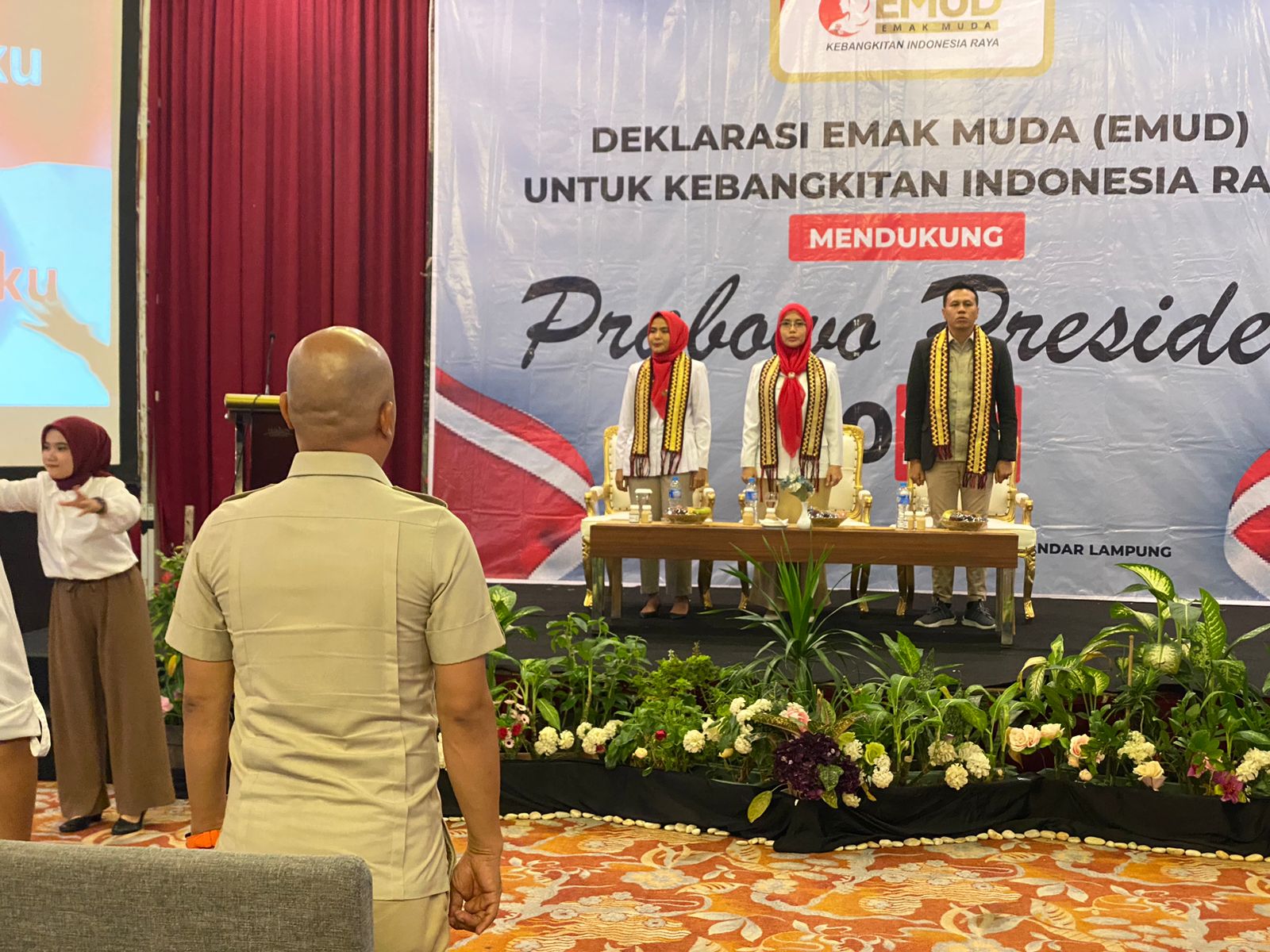Deklarasi, EMUD Lampung Siap Jadi Tumpuan Untuk Prabowo Presiden