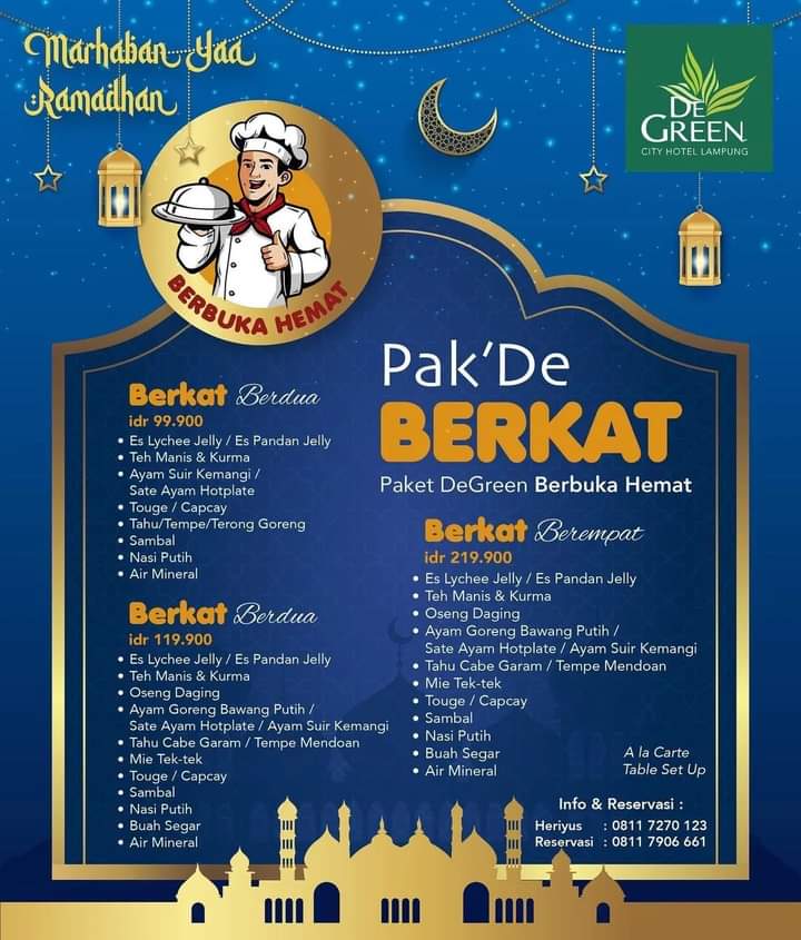 Ramadan Hemat, Berkat "Pak'De Berkat, Paket DeGreen Berbuka Hemat" di DeGreen