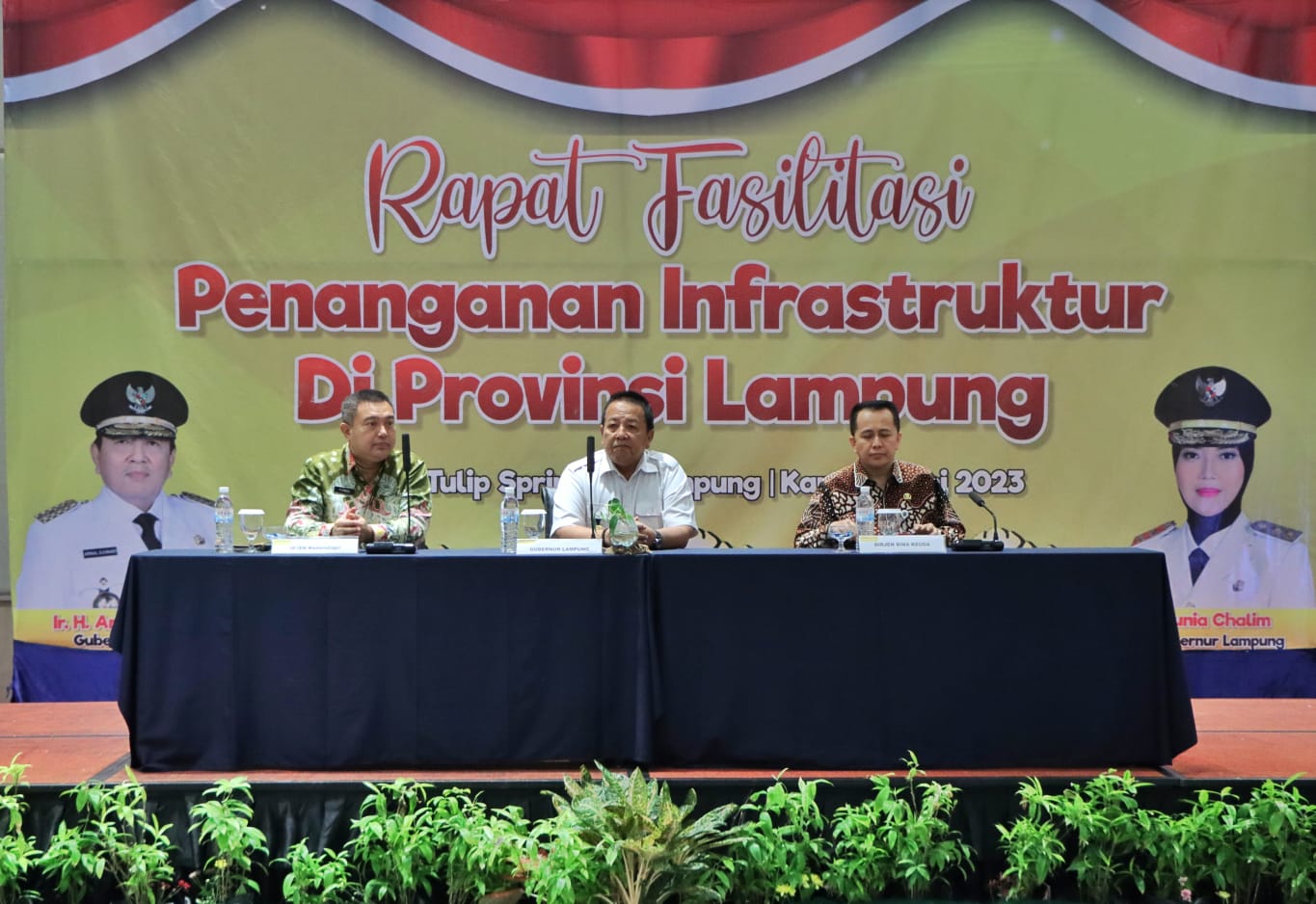 Gubernur Arinal Djunaidi Rakor Penanganan Jalan/Jembatan di Provinsi Lampung Bersama Irjend Kemendagri dan Dirjen Bina Keuangan Daerah Kemendagri