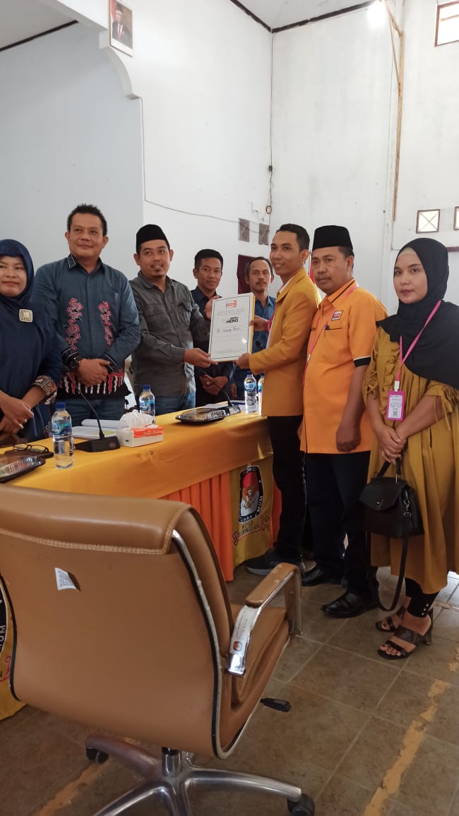 Joko-Rusdi Ajukan 35 Bacaleg Hanura ke KPU Lampung Selatan, Bidik 1 Dapil 1 Kursi