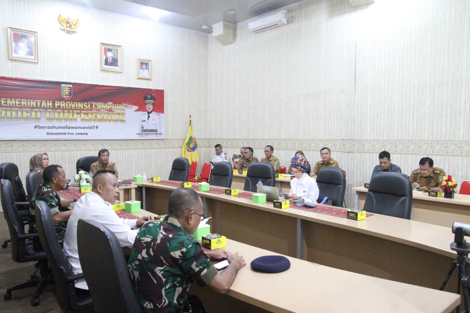 Pemerintah Provinsi Lampung Mengikuti Rapat Koordinasi Pengendalian Inflasi Daerah Bersama Menteri Dalam Negeri