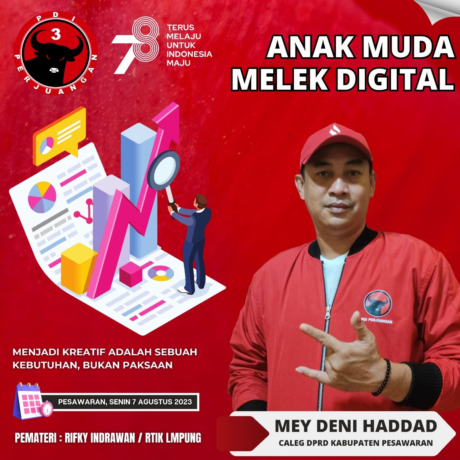 Dulu Aktivis & Wartawan Kini Politisi PDI Perjuangan, Mey Deni Haddad Si 'Muda dan Inovatif' Maju Pileg di Pesawaran