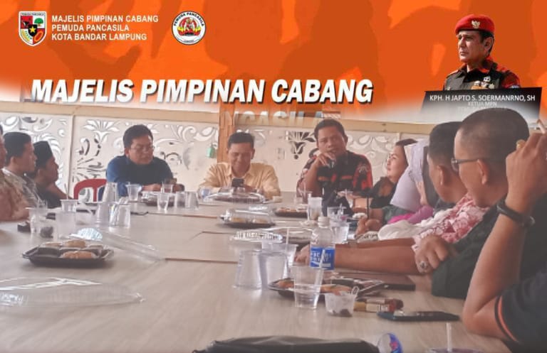 Cristopan Pimpin Rapat Persiapan Pelantikan Pengurus MPC PP Bandar Lampung 2023-2027