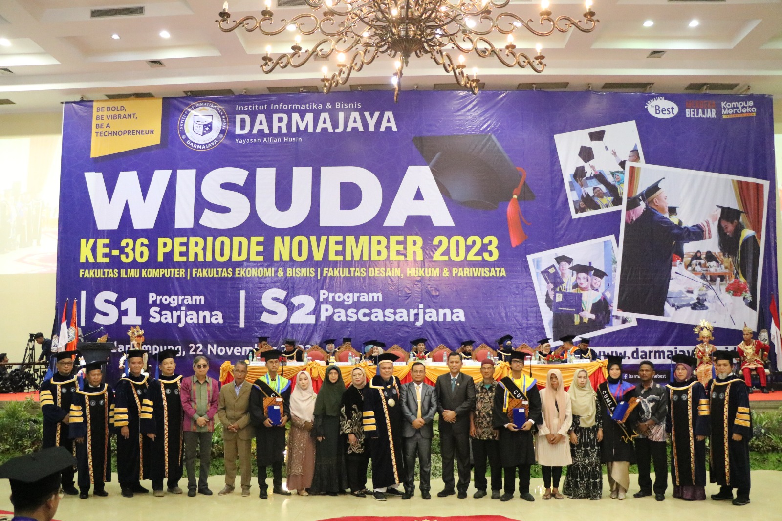 Tiga Lulusan Terbaik Raih Beasiswa Pascasarjana 100 Persen Di IIB Darmajaya