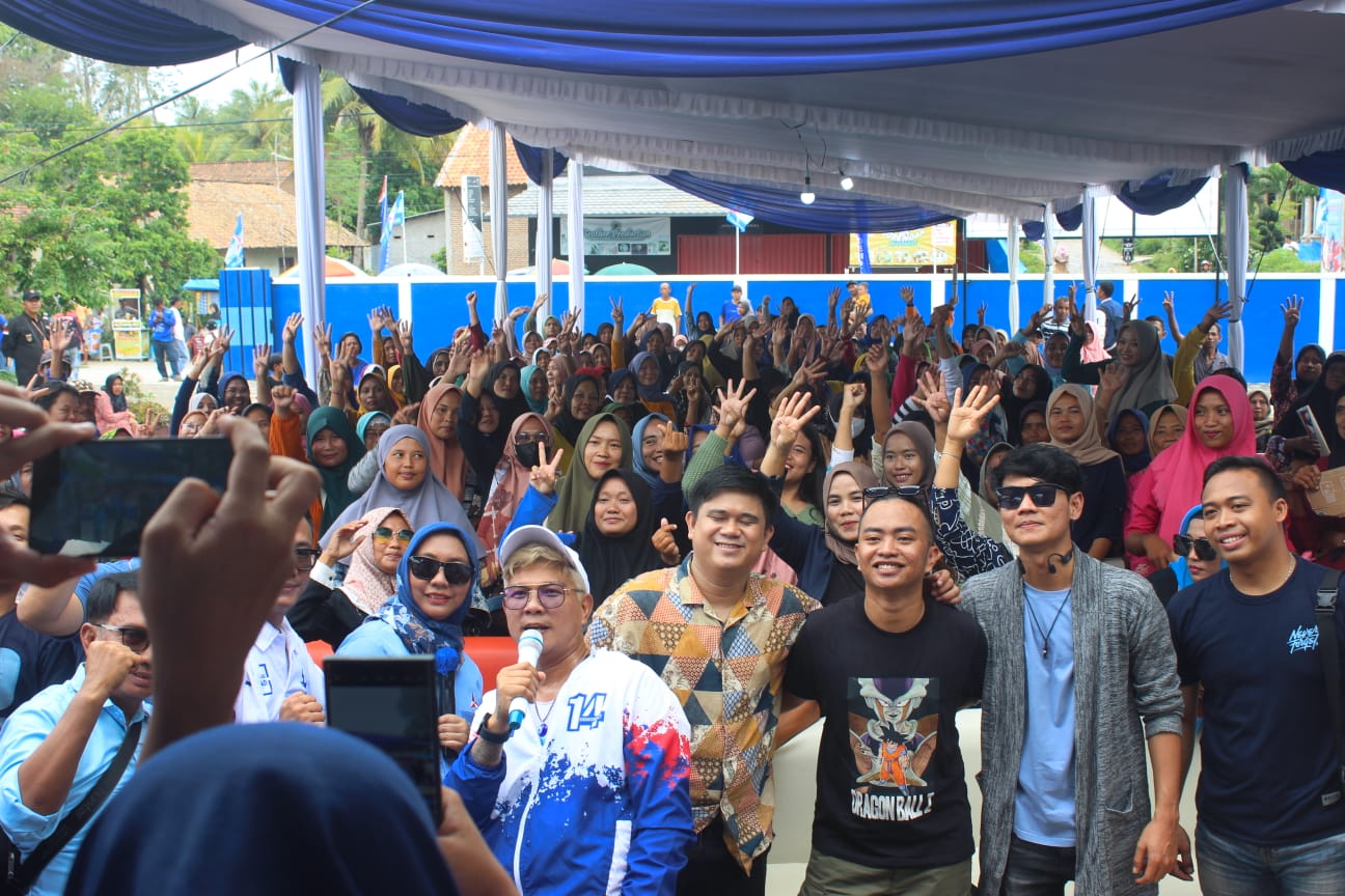 Kampanye Demokrat Lampung Selatan, Dimeriahkan Artis Dan Tiktoker