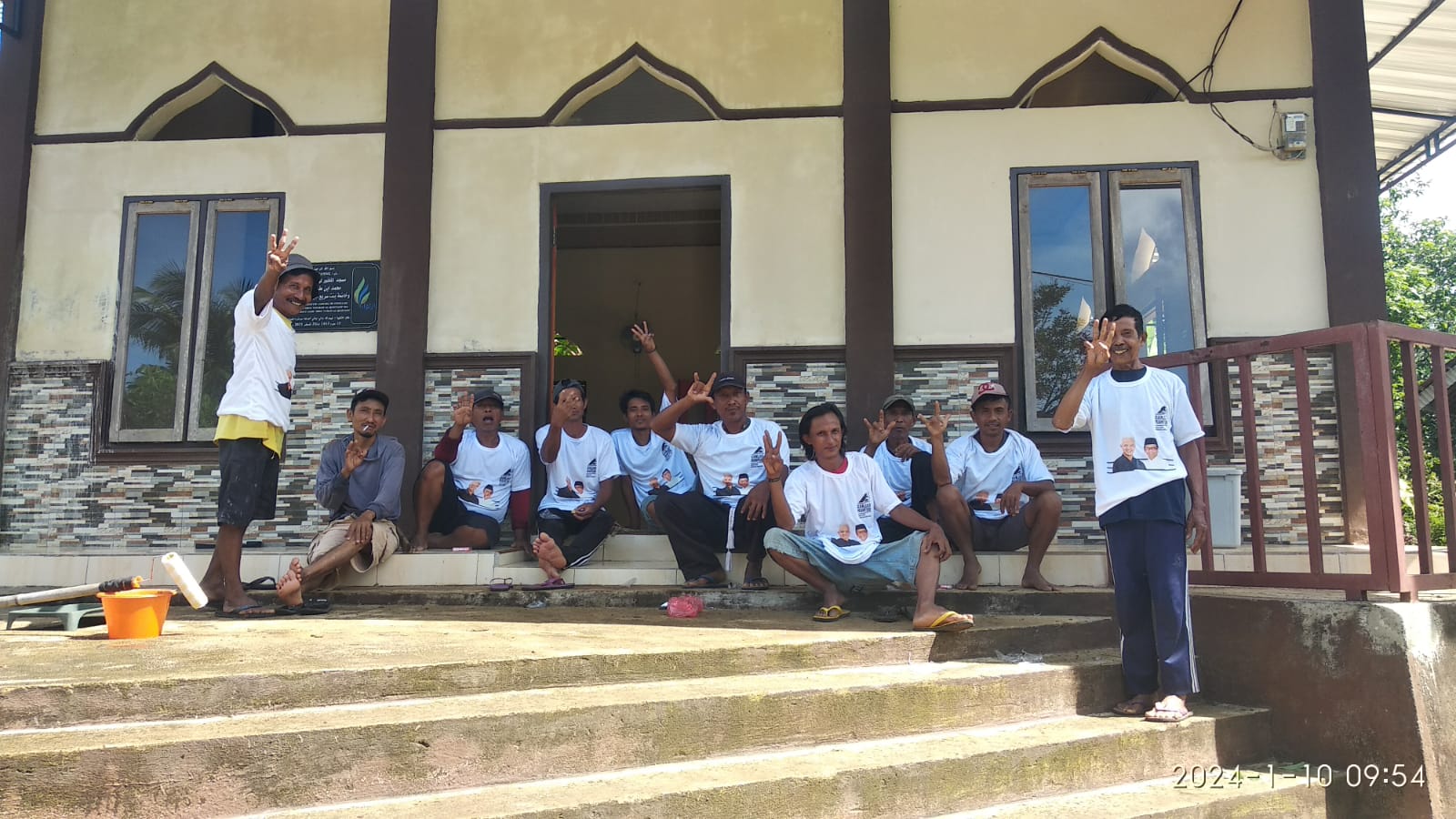 GP Nusantara Dan Forum Silaturahmi Relawan Cat Rumah Ibadah Di Pringsewu