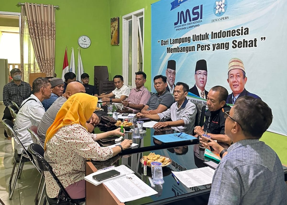 JMSI Lampung, Targetkan Seluruh Anggota Terverifikasi Dewan Pers