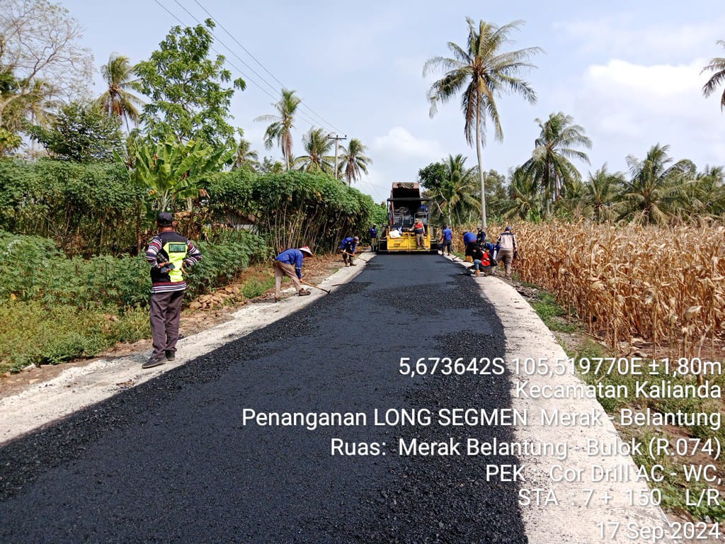 Dinas PUPR Targetkan 2024 Jalan Mulus di Lampung Selatan, Sesuai Komitmen dan Arahan Bupati Lampung Selatan