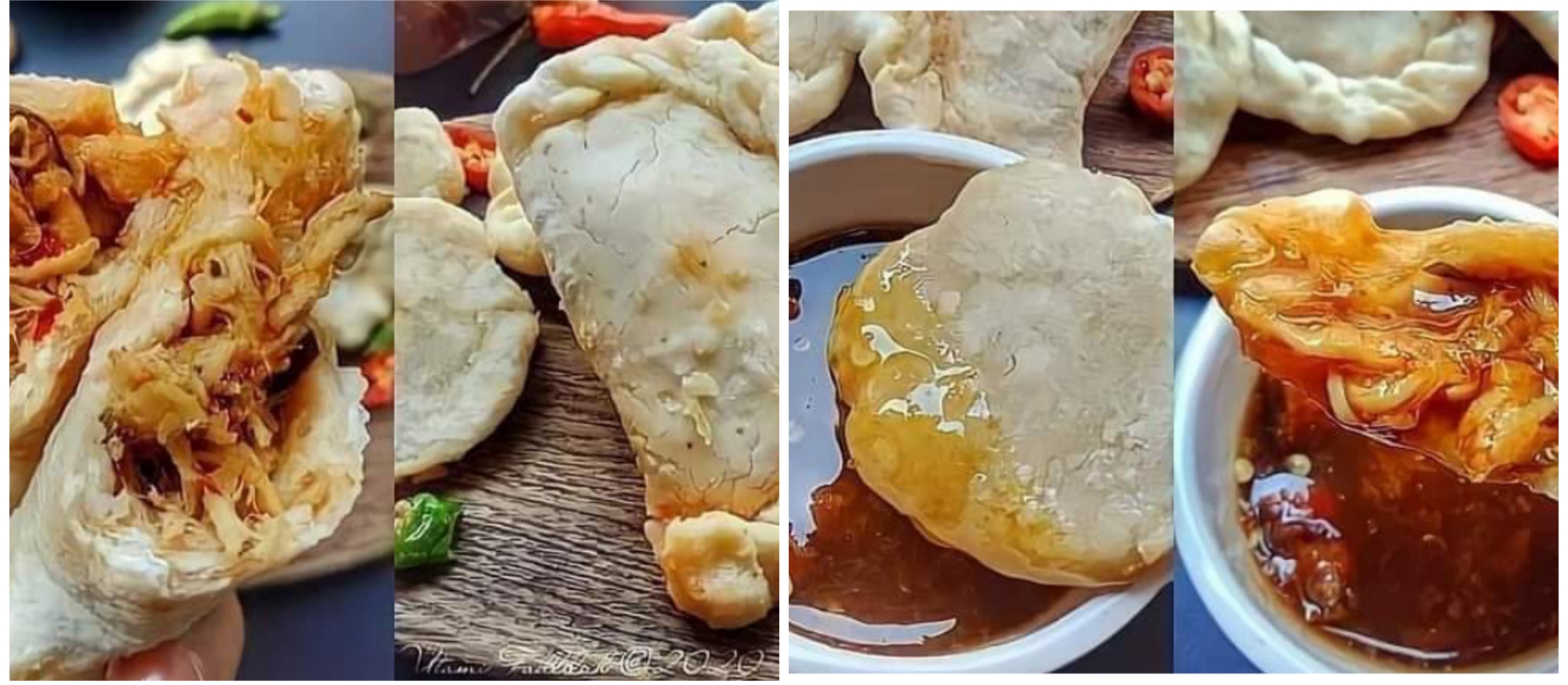 Resep Cireng Isi Ayam Suwir Pedas Bumbu Rujak