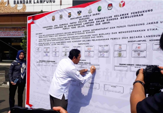 Forkopimda-Pihak Terkait Pemilu Sepakat Deklarasikan Pemilu Damai