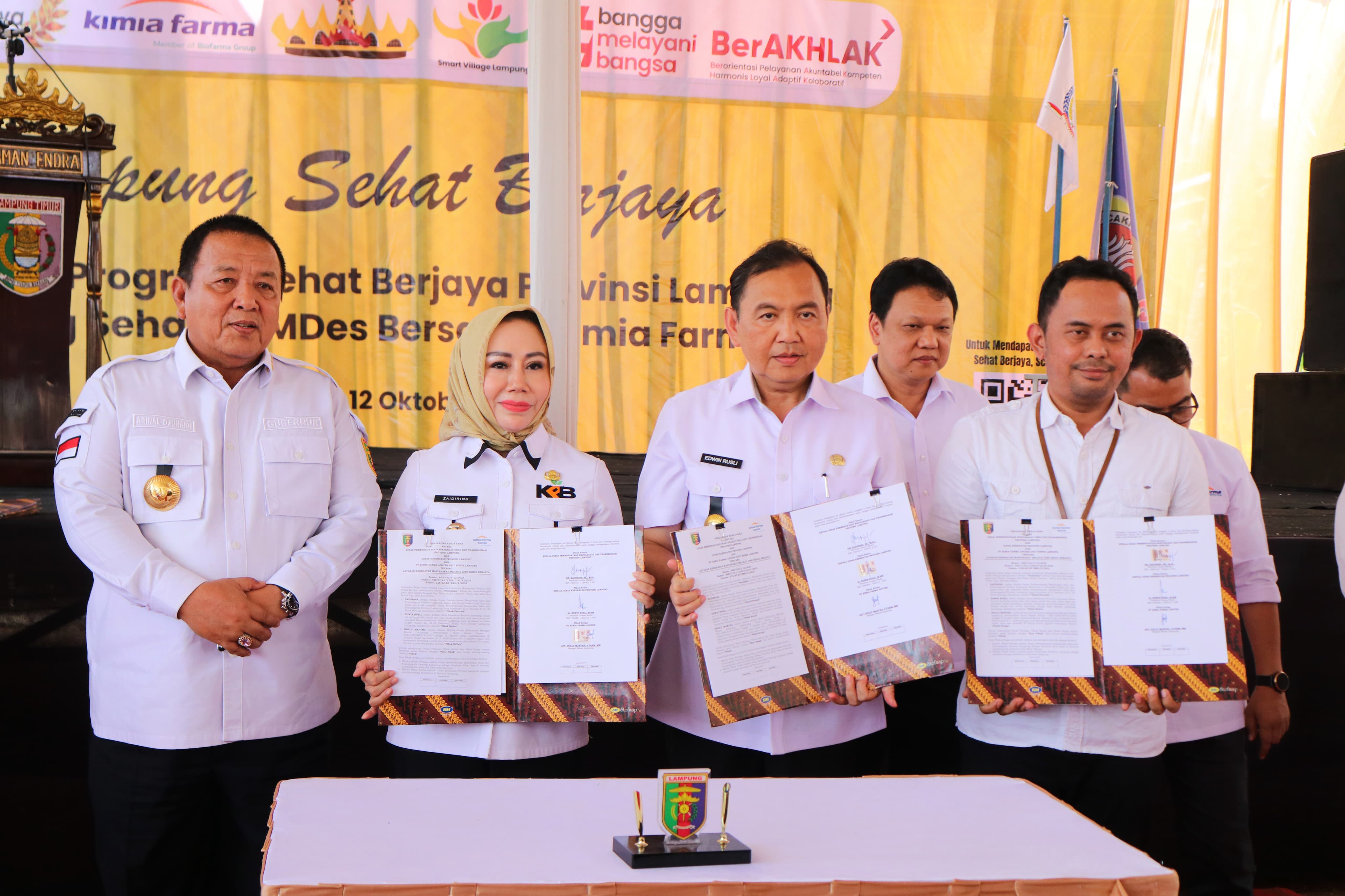 Program Warung Sehat Resmi di Launching, Gubernur Arinal Djunaidi Dorong Peningkatan  Pelayanan Kepada Masyarakat Desa di Bidang Kesehatan