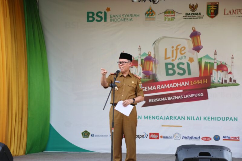 Sekdaprov Fahrizal Tutup Gema Ramadhan 1444 H yang Digelar Bank Syariah Indonesia bersama Baznas