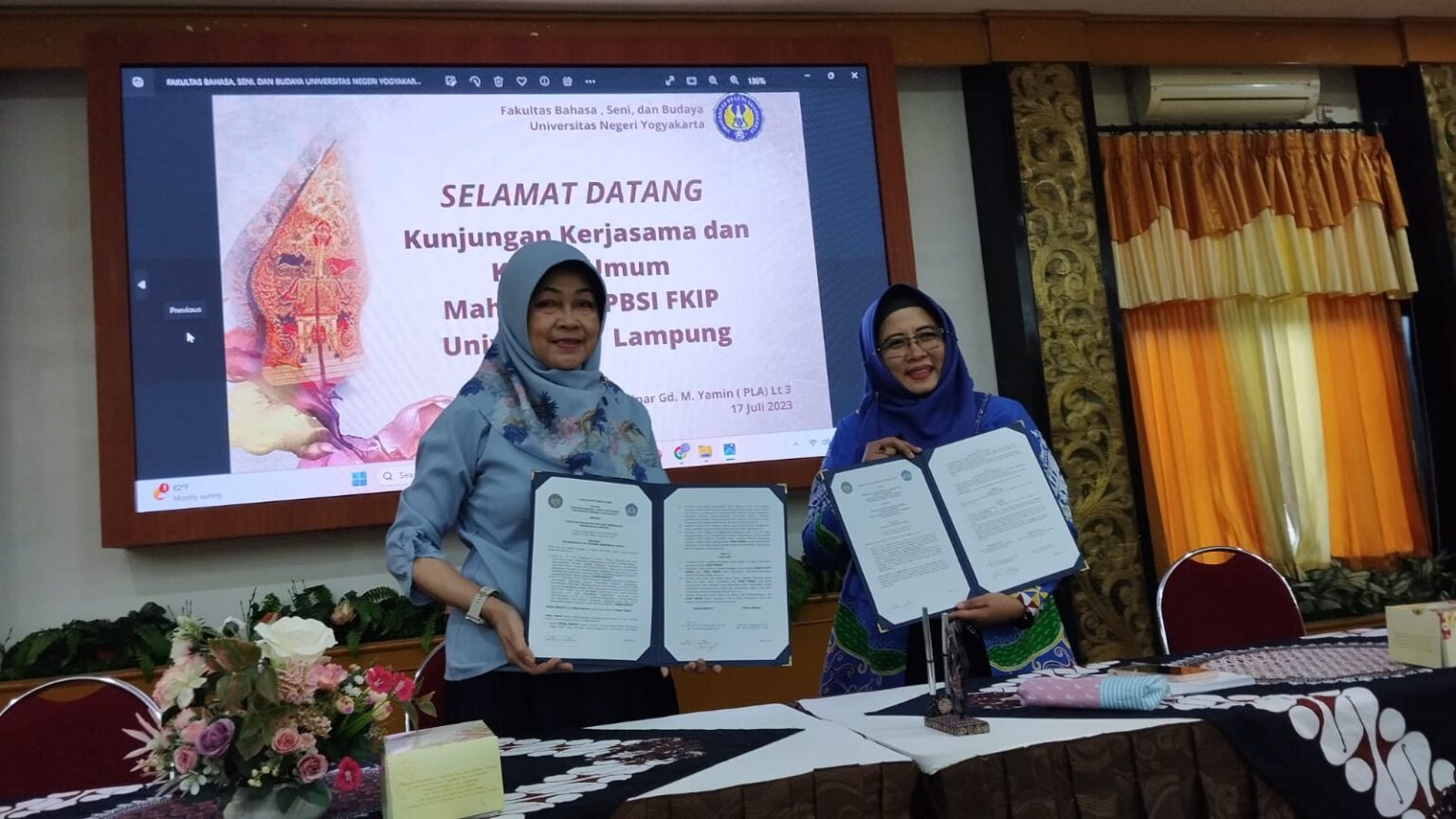 PBSI FKIP Unila Kunjungi UNY dan UNS Kolaborasi Pencarian Best Practice