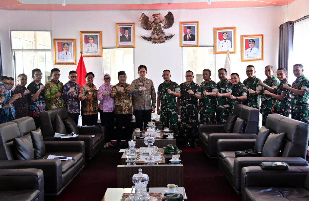 Dandim 0421/LS Siap Bersinergi Dukung Ketahanan Pangan Lampung Selatan