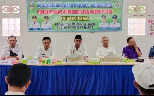 Pekon Biha Bentuk Kopdes Merah Putih, Langkah Strategis Tingkatkan Ekonomi Masyarakat