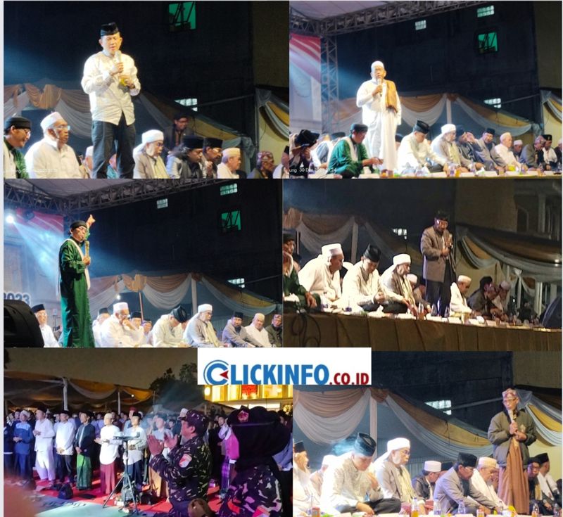 Akhir Tahun Pengasuh Ponpes Riyadhus Sholihin, Abah Ismail Zulkarnain Mengajak Pemilu Damai Dengan Gelar Zikir dan Tabligh Akbar