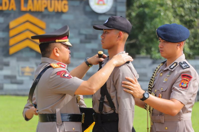 Diktuk Bintara Polri Gelombang I Tahun 2024 di SPN Kemiling Resmi Dibuka Kapolda Lampung