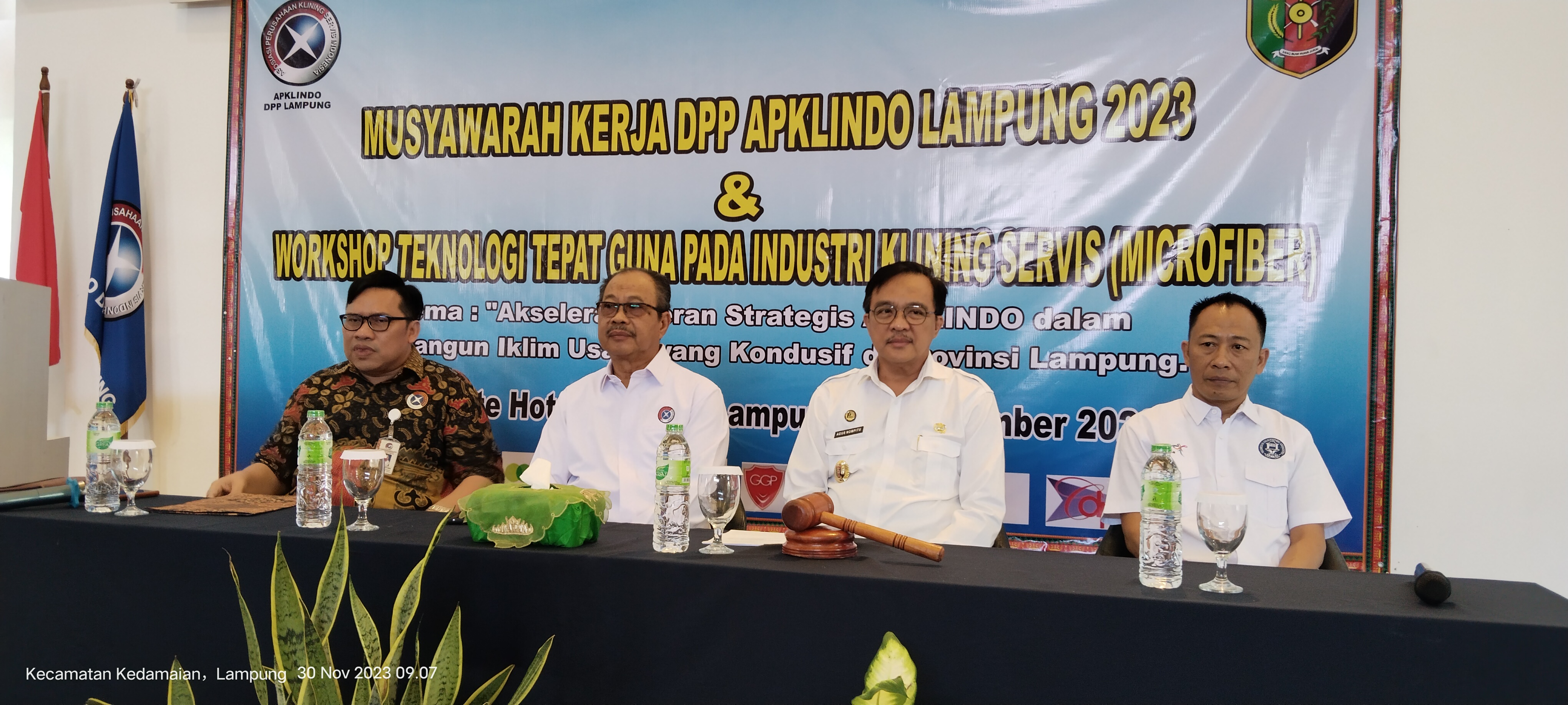 Asosiasi Pengusaha Klining Service Indonesia (APKLINDO) Lampung Adakan Musyawarah Kerja dan Work Shop Teknologi Tepat Guna
