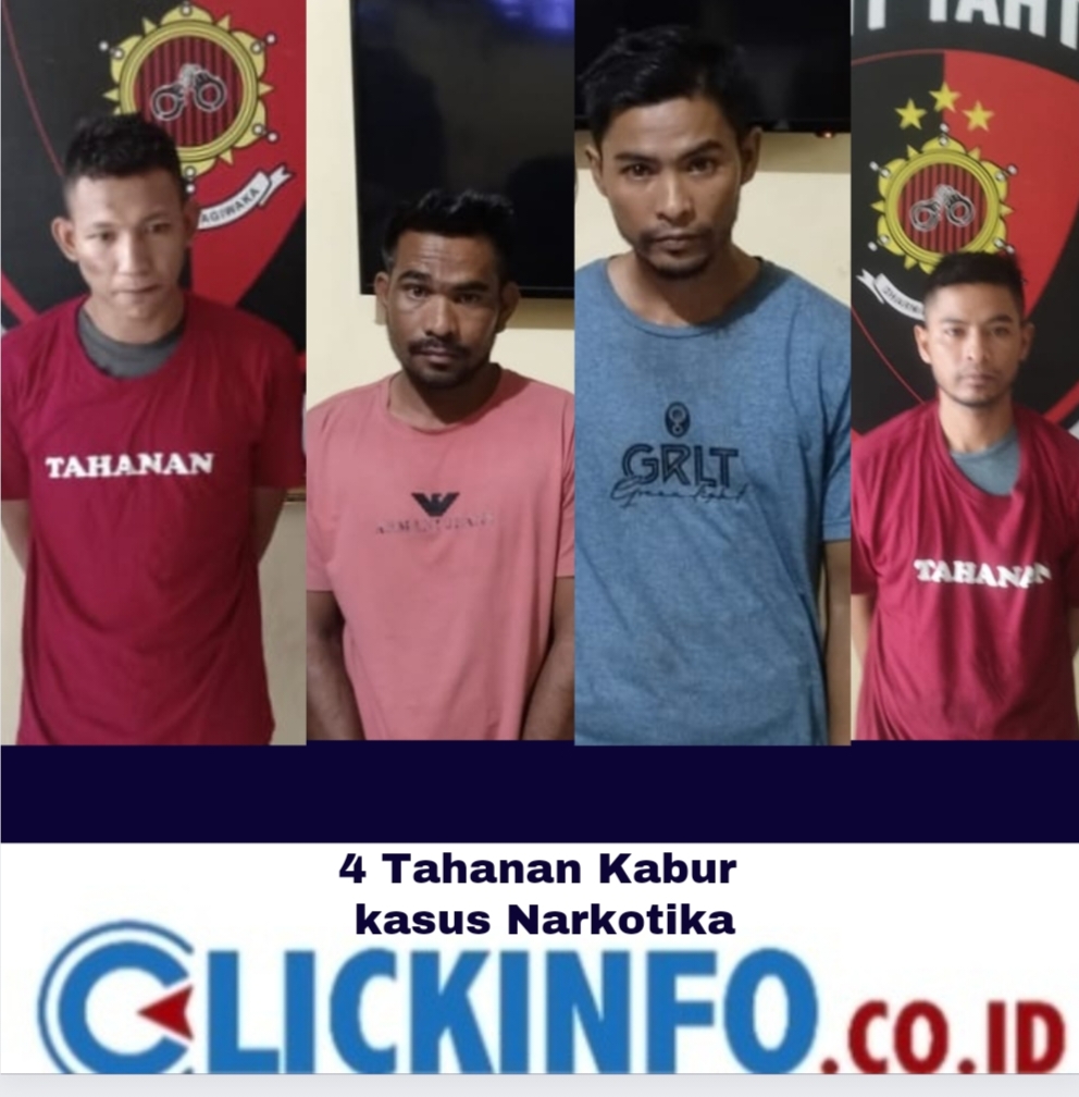 Kejar 4 Tahanan Kabur, Polda Lampung Kerahkan Tekab 308 dan Tim Ditresnarkoba