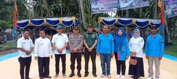 Menyambut HUT Ke-55 TH, Pekon Walur Menggelar Turnamen Bola Volly