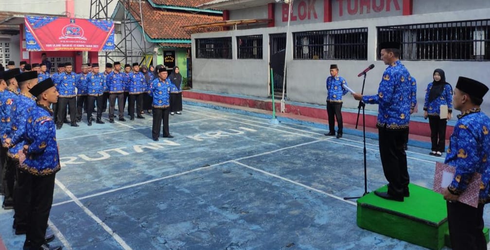 Melalui HUT Korpri Ke-52, Kepala Rutan Krui Fajar Ferdinan Ajak Jajaran Bangun Kesatuan Semangat dan Dedikasi