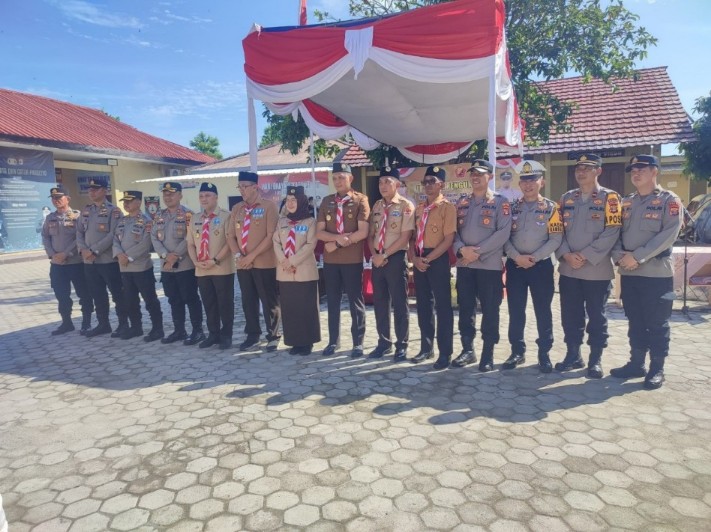 Ketua Kwarcab Gerakan Pramuka Pesibar Lantik Saka Bhayangkara Periode 2019-2024