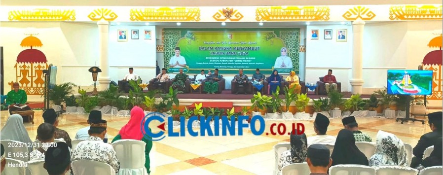 Pemkab Tulang Bawang Adakan Pengajian dan Doa Bersama Lintas Agama Menyambut Tahun Baru 2024