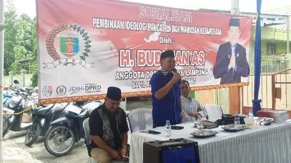 Anggota DPRD Lampung Budiman AS: Hindari Pengaruh Buruk Gadget Dengan Nilai-Nilai Pancasila