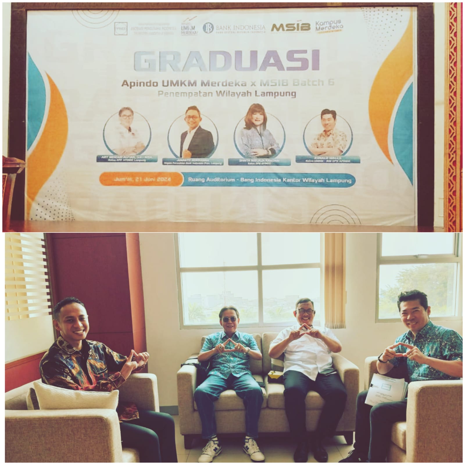 Graduasi APINDO UMKM Merdeka x MSIB Batch 6 Penempatan Wilayah Lampung, Taja BI-APINDO