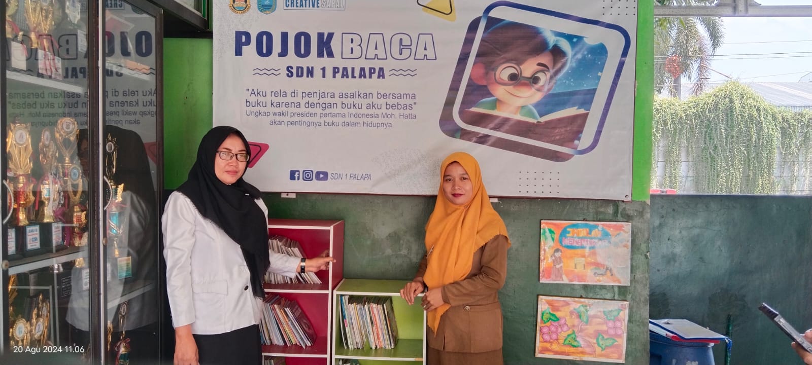 SDN 1 Palapa Bandarlampung Siap Hadapi Penilaian Akreditasi Perpustakaan
