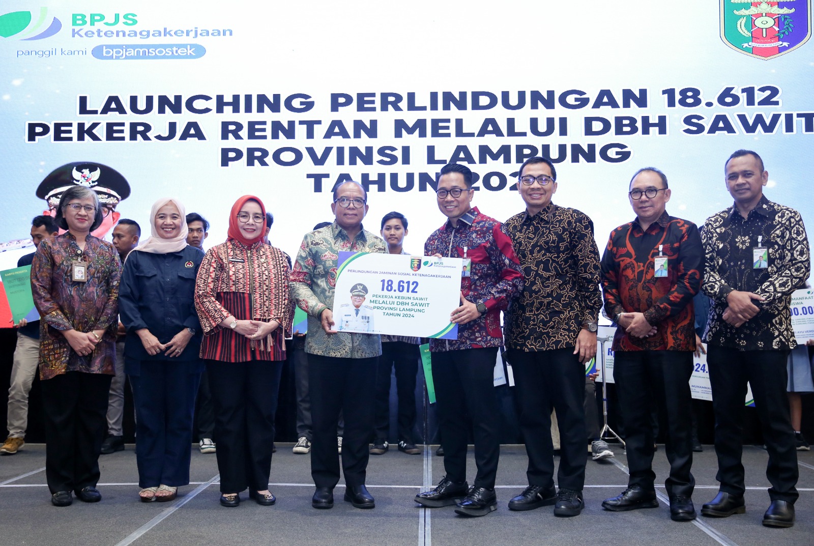 Pj Gubernur Lampung Luncurkan Jamsostek untuk 18.612 Pekerja Sawit