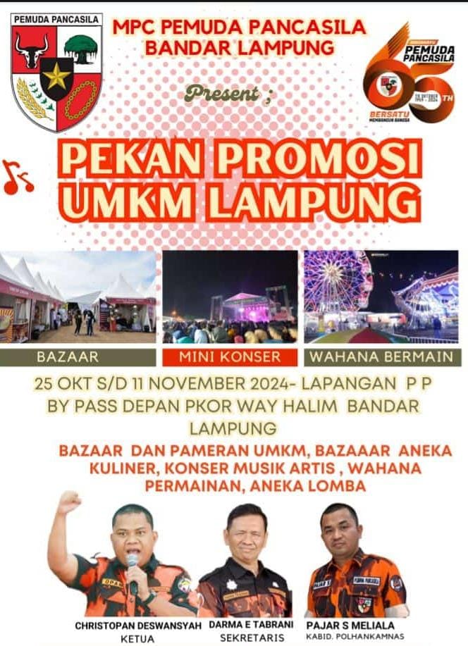 Pemuda Pancasila Bandarlampung Gelar Hiburan Rakyat Meriahkan HUT ke-65