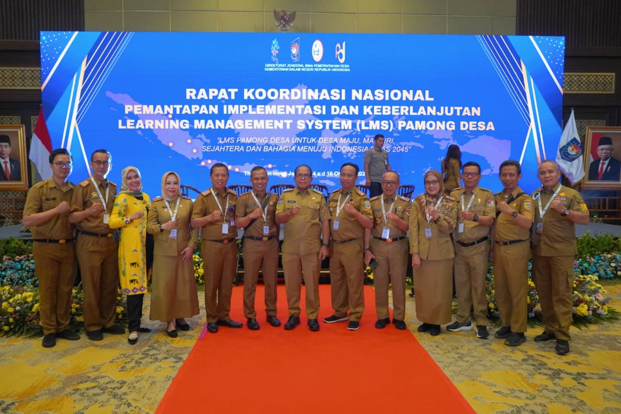 Pj Gubernur Lampung Hadiri Rakornas LMS, Tekankan Pentingnya Pendidikan Digital untuk Desa