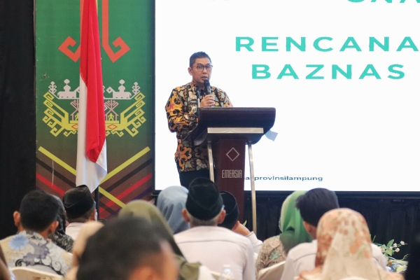 Pj Sekdaprov Lampung Dorong ASN Salurkan Zakat Melalui Baznas