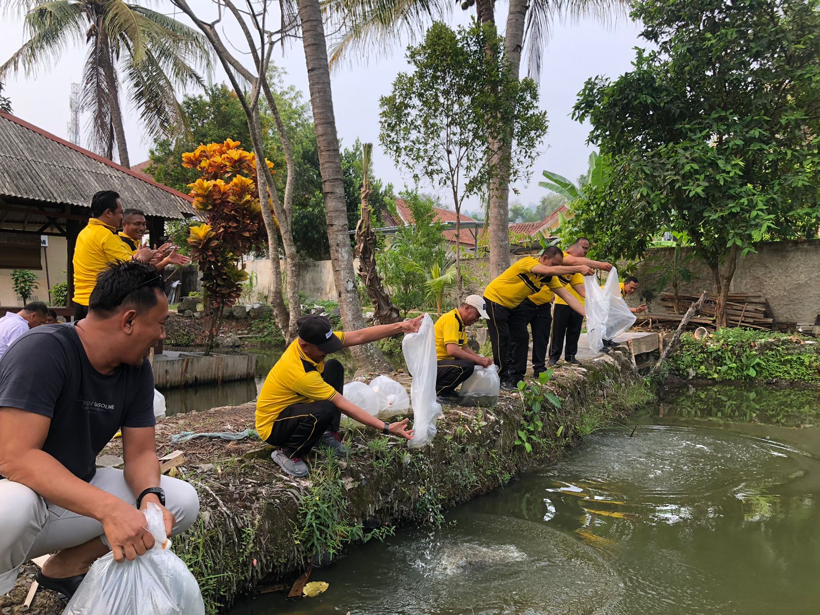 Polsek Teluk Betung Timur Budidaya Ikan, Dukung Ketahanan Pangan