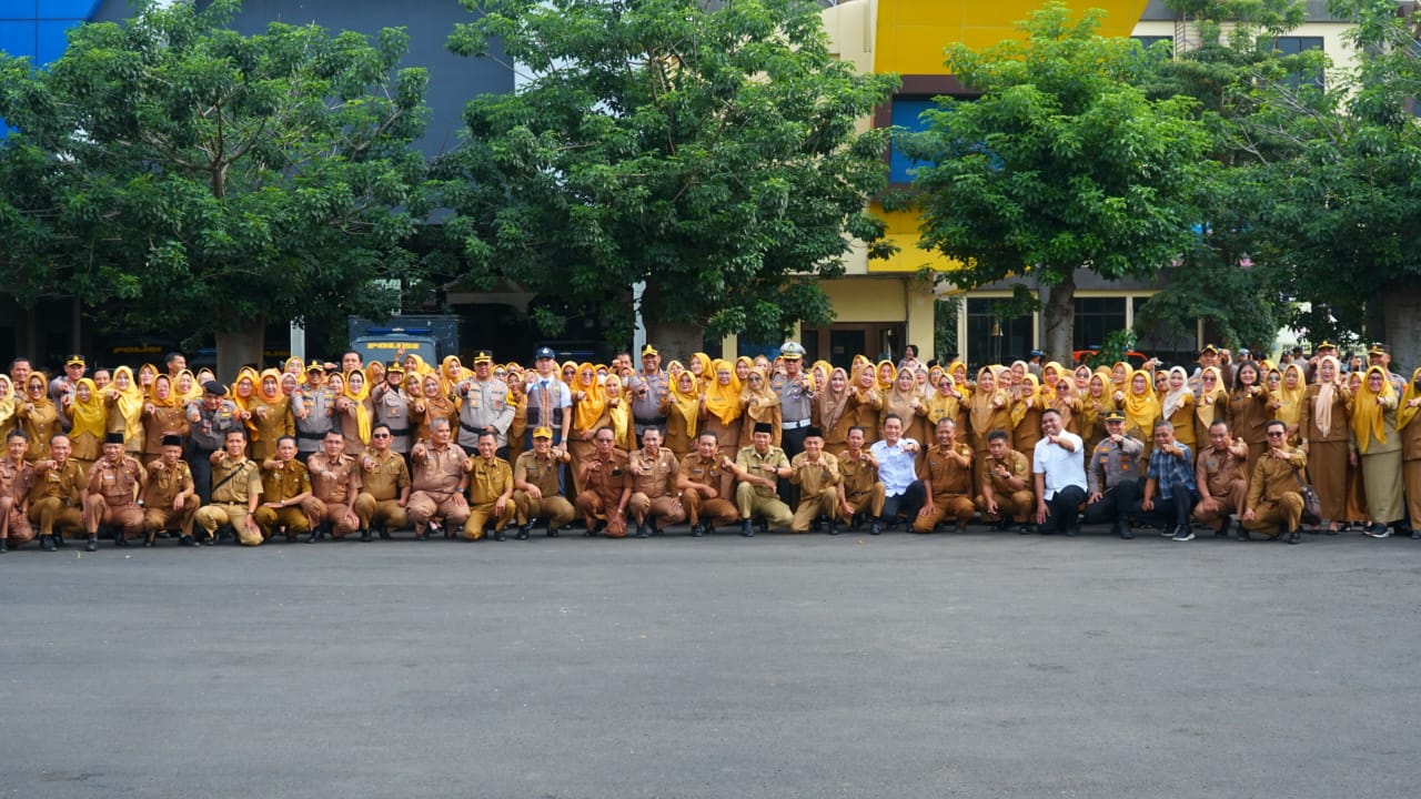 Perangi Narkoba dan Kekerasan, Polresta Bandar Lampung Lepas Satgas Retinaa