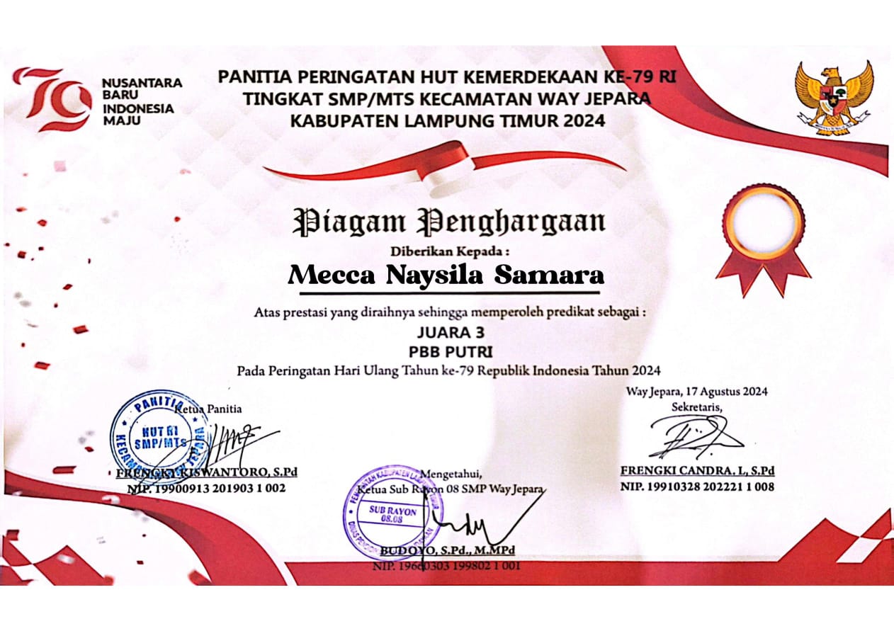 Mecca Naysila Samara: Siswi Berprestasi SMP IT Baitul Muslim yang Menginspirasi
