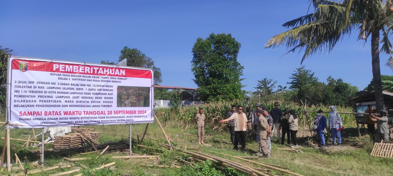 Lahan Sabah Balau Sengketa, Pemprov Lampung: SKT Tidak Sah, Ini Faktanya
