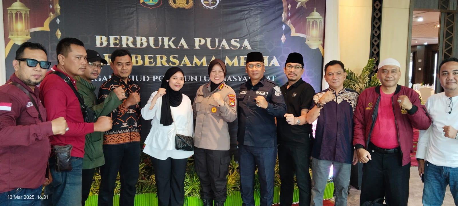 Polda Lampung Pererat Sinergi dengan Media Lewat Buka Puasa Bersama