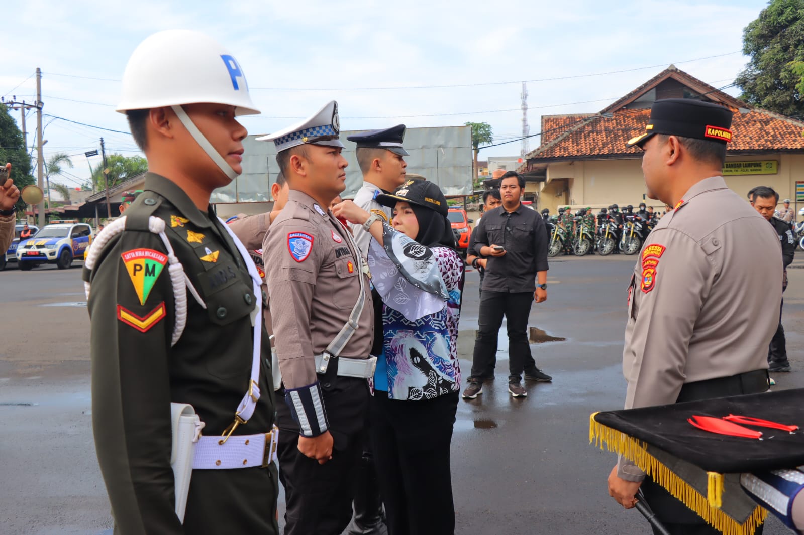 516 Personel Gabungan di Bandar Lampung Dikerahkan Amankan Mudik Lebaran 2025