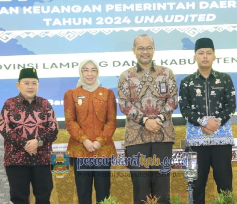 Pesisir Barat Serahkan Laporan Keuangan Daerah 2024 ke BPK Lampung
