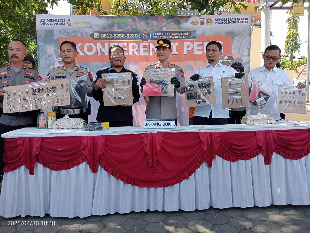 Rampok Bersenpi Teror Probolinggo Kota, Polisi Bekuk 3 Pelaku dan Penadah