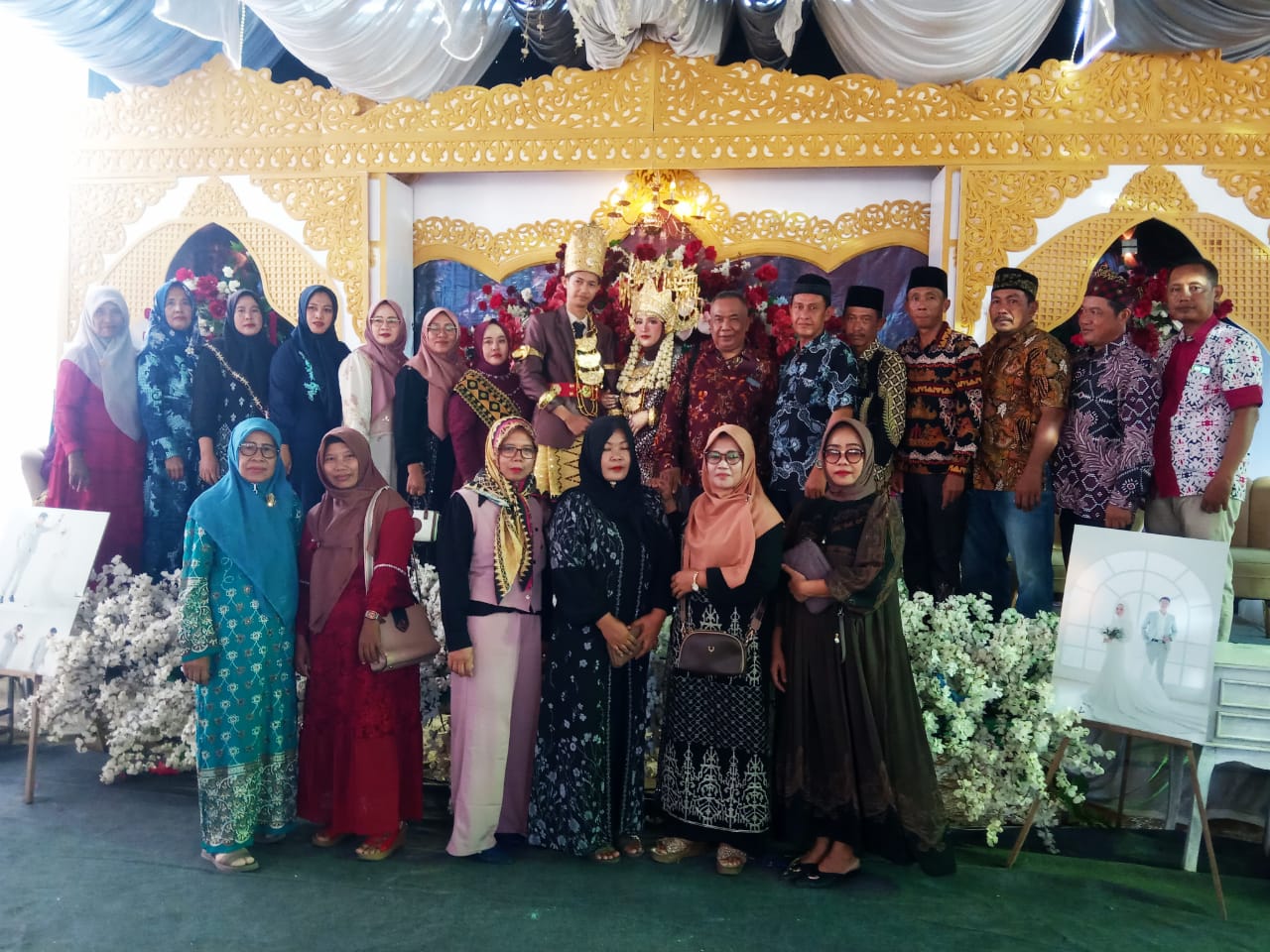 Ketua LPKBDI Tanggamus Pererat Silaturahmi di Resepsi Pernikahan Anggota